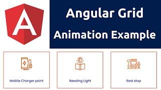 Angular Grid Animaton Layout Example Tutorial | Beginners | Tamil