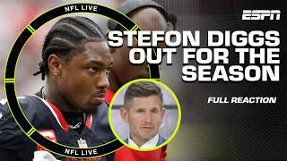 'IMPACTFUL, but not SEASON CHANGING' - Dan Orlovsky on Stefon Diggs' season-ending injury | NFL Live