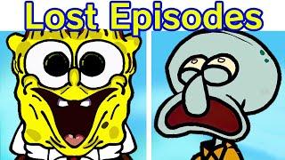 Friday Night Funkin' VS Spongebob Lost Episodes FULL WEEK + Squidward Red Mist/Crimson (FNF Mod)