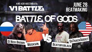 RUSSIA vs USA || V1 Beatmaking Battle 2024 || Beatsbyjblack & DaTrackAddict vs Moskvin & Nick Brown