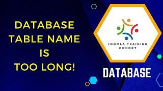 Joomla Database Table Name Too Long to Clone