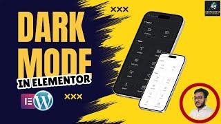 How to Enable Elementor Dark Mode Elementor Tutorial