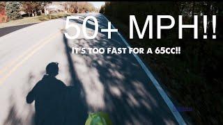 Kx65 Top Speed Run, It’s TOO FAST for a 65!