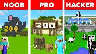 Minecraft Battle: NOOB vs PRO vs HACKER: ZOO TYCOON in Minecraft / Animation