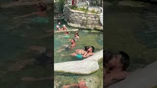 The Wonder Of Nature Pamukkale Cleopatra Pool -Hot Day #pamukkale