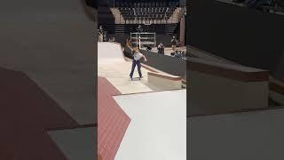 Keet Oldenbeuving and Rayssa Leal at SLS Paris Practice