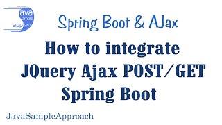 How to integrate JQuery Ajax POST GET & Spring Boot