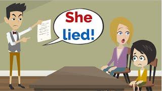 Lisa is a LIAR! | Basic English conversation | Learn English | Like English