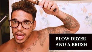 EASY MIXED CURLY HAIR TO STRAIGHT HAIR HACK | MENS HAIR 2018 | THEBRANDONLEECOOK