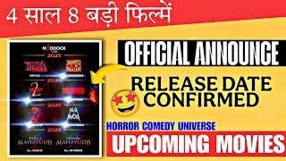 Horror Comedy Universe 8 New Upcoming Movies List Out | Stree 3, Maha Munjya, Thama, Bhedia 2 .. 