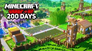 I Survived 200 Days Building the ULTIMATE BASE in Minecraft Hardcore