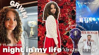 evening in my life  VLOGMAS DAY 2 | *derek hough dance for the holidays* *GRWM*