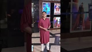 Rj Animesh spotted Anupam Roy at the screening of Chandrabindoo
