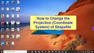 How to change Map Projections and Coordinate System of Shapefile in ArcGIS