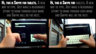 Swype Versus iPad 2: Tablet Keyboard Test