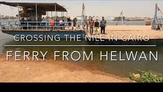 4K POV Virtual Ferry crossing of the River Nile at Helwan