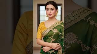 AI Desi Beauty in Saree  | Navel Style #navelbeauty #hotgirl #saree #desigirl #shorts