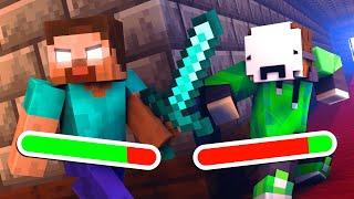 Dream VS Herobrine... but with HEALTH BARS