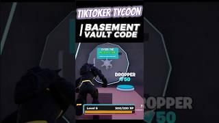 TIKTOKER TYCOON FORTNITE - BASEMENT VAULT CODE