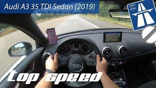 Audi A3 35 TDI (2019) on German Autobahn - POV Top Speed Drive