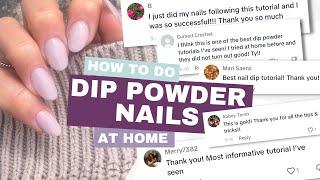 How to Do Dip Powder Nails at Home | This Makes Dip Powder for Beginners SO EASY!