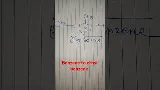 benzene to ethyl benzene #srishti #biochemsir #chemistry