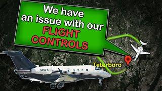 Airplane Faces MULTIPLE FLIGHT CONTROL ISSUES. REAL ATC