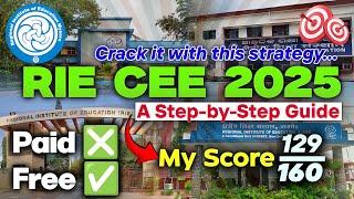 How to prepare RIE CEE 2025 and crack rie cee exam with this preparation strategy !!