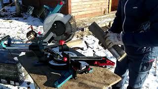 Пила торцовочная Erbauer EMIS254S. Хорошая торцовка недорого. Castorama Miter Saw