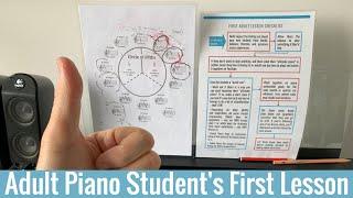 How to teach the first lesson to an adult piano student