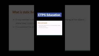 static keyword easy explanation #staticinjava