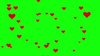 Hearts Fly - 4K Green screen FREE high quality effects