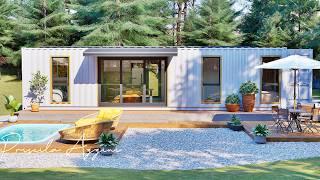 Shipping Container House - Sun, Shade, and Refreshing Water!