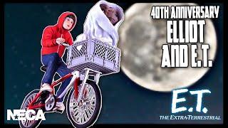 NECA E.T. the Extra-Terrestrial 40th Anniversary Elliott and E.T. on Bicycle @TheReviewSpot