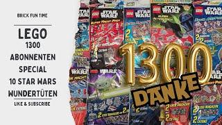 1300 Abonnenten Special !!! Wir Öffnen 10 Verschiedene LEGO STAR WARS Wundertüten *Opening*