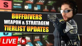 VOD - RANKING Helldivers 2 Best Primary & Stratagem Weapons Tierlists (Automatons & Terminids)