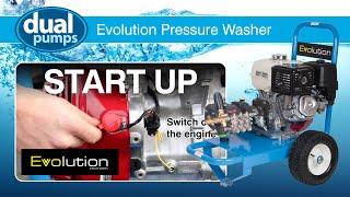 Dual Pumps Evolution Pressure Washer Start Up & Application Video