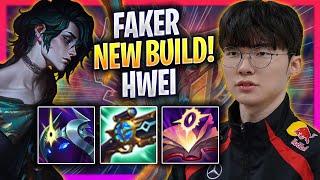 FAKER TRIES NEW HWEI BUILD! - T1 Faker Plays Hwei MID vs Brand! | Season 2024