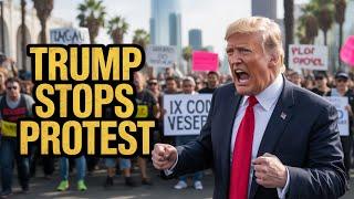 TRUMP MELTING ANTI ICE PROTEST