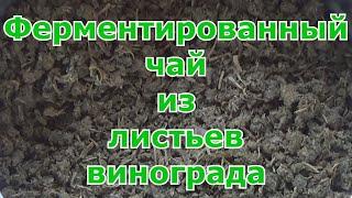 Ферментированный чай из листьев винограда. Это лучше, чем просто заваривать разные сушеные травки.