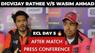 Digvijay Rathee Happy After Winning Today's Match  || Wasim Ahmad Sad after losing match  || ECL2