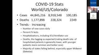 COVID-19 Update, DMT information, and Q&A: Oct. 29, 2020