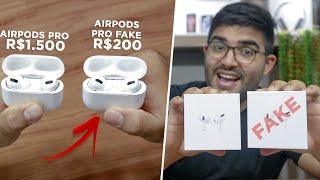 SURREAL! Comprei os AIRPODS PRO da Apple de R$200! Economizei muito e a diferença não é tão grande!