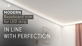 Baseboard Trim for LED Strip MODERN - Ledkia