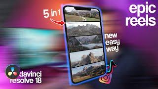 VIRAL Cinematic 5 in 1 Instagram reels | DaVinci Resolve