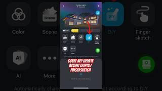 Govee App Update H705/H706-How to Spot Light/Finger sketch @Govee #fyp #howto #diy