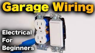 How To Wire A Garage - Receptacles, Switches, Lights, and Fan Installation!