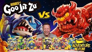 9 Heroes of Goo Stretch Strikers Thrashalot VS Redback AdventureFun Toy review!