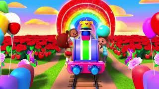 the rainbow train is hera  english songs rhymes videos (7rainbow colour learn) have fun#viralvideo