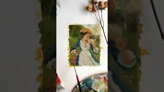 How to paint old style miniature painting #painting #art #paintingtutorial #oilpainting #tutorial